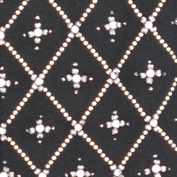 White House Black Market Full Zip Knit Black Beaded Cardigan. Size Small - Picture 6 of 9